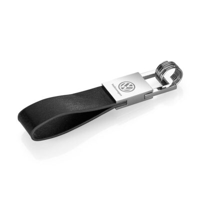 Genuine Leather Keyring With Metal Clip 000087011E