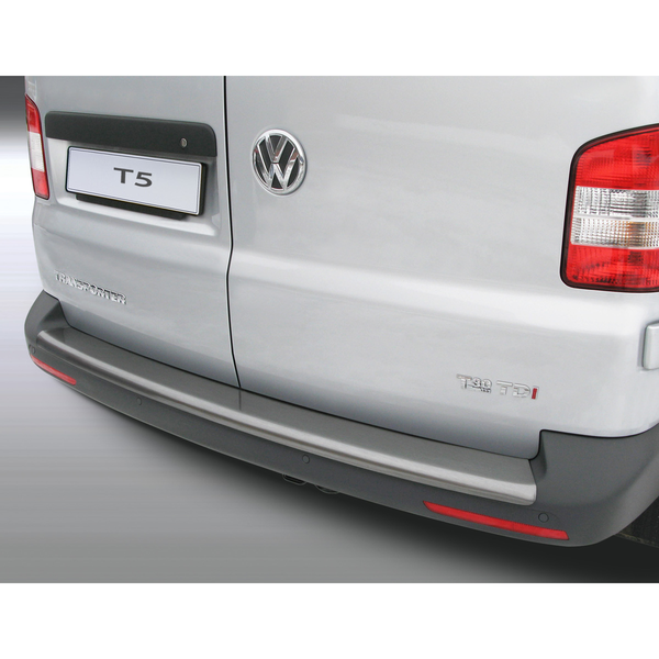 VW T6 TRANSPORTER 2015> TWIN DOOR 3D HEAVY DUTY ALUMINIUM REAR BUMPER PROTECTOR