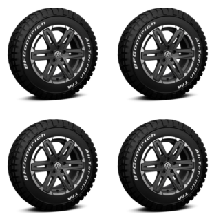Amarok 2017-2021 18" Off-Road Design Alloy Wheels And Tyre Set Of 4 ZGBS6B0714 98A