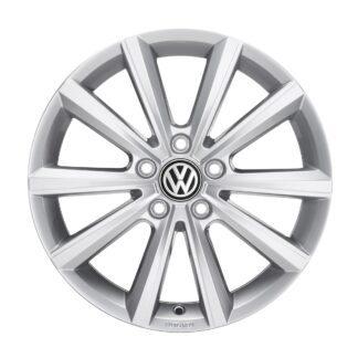 VW Caddy 2020-Present 16" Merano Alloy Wheel Brilliant Silver 5TA071496A8Z8