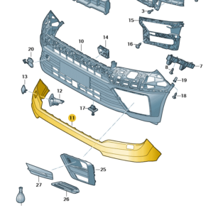 Van Parts Direct VW Crafter 2017 Onwards Front Bumper Trim | Genuine VW ...