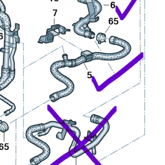 VW Crafter 2012 - 2016 Coolant Hose/pipe