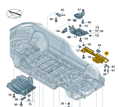 VW Transporter 2020 Onwards Rear Left Under Tray