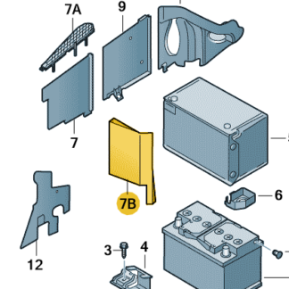 VW Transporter 2012 Onwards Battery Cover Piece