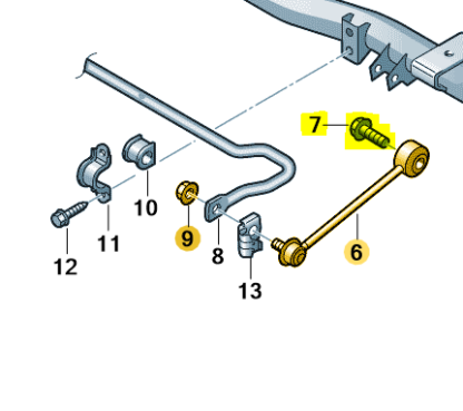 VW Caddy 2004 - 2020 Rear Drop Link & Fittings