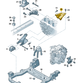 VW California 2016 - 2019 Rear Engine Support