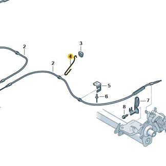 VW Crafter 2017 - 2019 Rear Brake Cable Retainer & Rivets