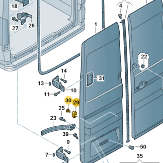 VW Crafter 2017 Onwards Stop Buffer for Rear Doors