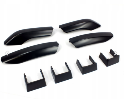 VW Caddy 2016 - 2020 Roof Rail End Caps (Rally Black)