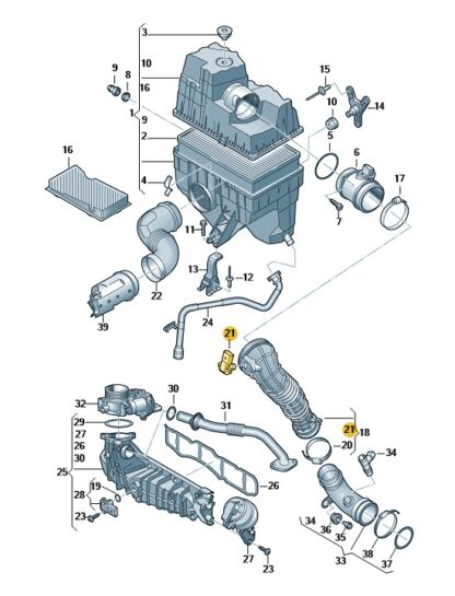 VW 2.0 Diesel 2010-2019 Pressure Sensor - Image 2