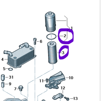 VW Transporter 2010 - 2024 DSG Oil Filter (plus seal )