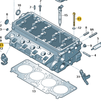 VW Cylinder Head Bolt (M12 x 137) (Various Models)