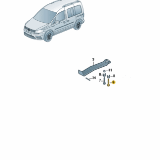 VW Caddy 2004-2020 Spare Wheel Bracket