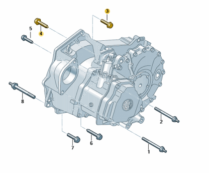 VW Transporter 2003 - 2024 Bolt for Gearbox (M12 x 55)