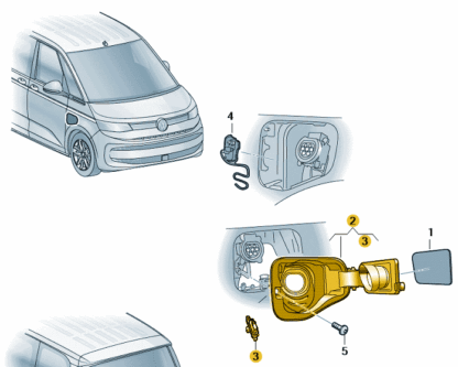 VW Multivan 2022 Onwards Flap for Charge Socket