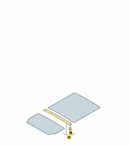 VW Caddy 2004-2020 Interior Roof Trim