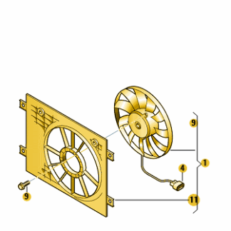 VW Transporter 2012-2024 Radiator Cooling Fan