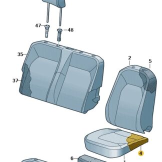 VW Crafter 2017 Onwards Padding for Driver's Seat Base