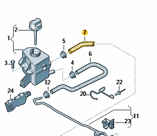 VW Transporter 2004-2019 PAS Intake Pipe