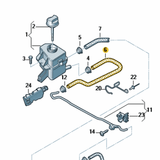 VW Transporter 2004-2019 PAS Cooling Pipe