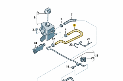 VW Transporter 2004-2019 PAS Cooling Pipe