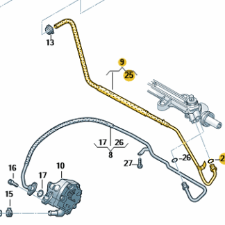 VW Transporter 2004-2019 PAS Return Pipe
