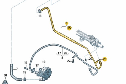VW Transporter 2004-2019 PAS Return Pipe