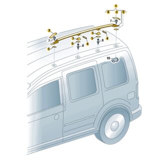 VW Caddy 2016 - 2020 Roof Rails