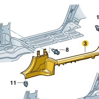 VW Caddy 2016 - 2020 N/S Side Step (with Sliding Door)