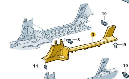 VW Caddy 2016 - 2020 O/S Side Step (with Sliding Door)