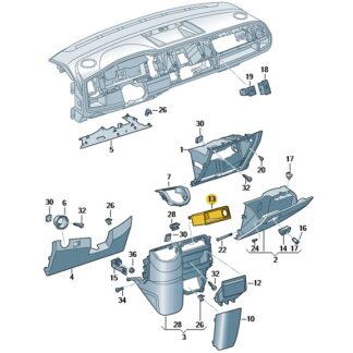 VW Transporter 2016 - 2019 Centre Stowage Compartment