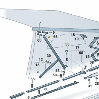 VW Camper 2004 Onwards Pop Top Rivet C-Clip
