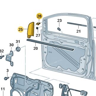 VW Caddy 2004 - 2020 Inner Cover for Door Mirror