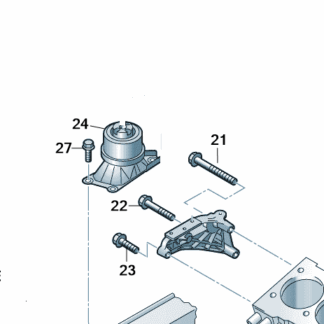 VW Transporter 2010 Onwards O/S Engine Mount Screw Kit
