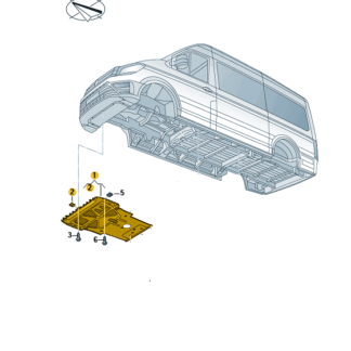 VW Crafter 2017 Onwards Engine Under Tray and Fittings