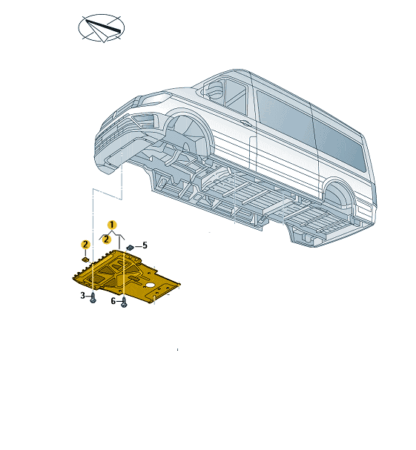 VW Crafter 2017 Onwards Engine Under Tray and Fittings