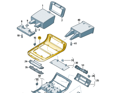 VW Transporter 2003-2019 Interior Lamp Surround