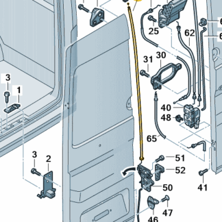VW Crafter 2017 Onwards Rear Left Door Release Cable