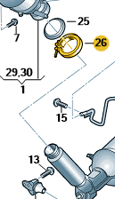 VW Transporter 2016-2024 Flexi Pipe Clamp