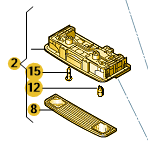 VW Caddy 2016-2020 Interior Reading Light Front