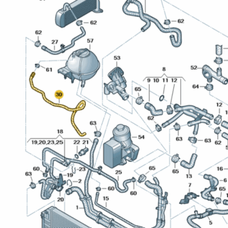 VW Crafter 2012-2016 Coolant Pipe top of Reservoir