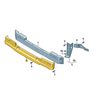 VW Amarok bumper foam piece