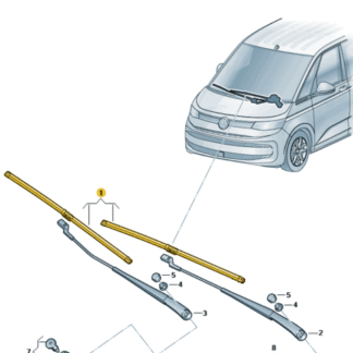 VW Transporter 2022 Onwards Front Wiper Blades ( Pair )