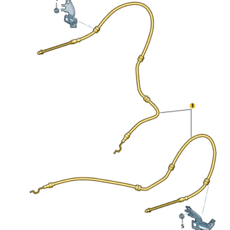 VW Amarok 2017-2022 Rear Handbrake Cable