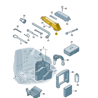 VW Transporter, Campm and Multivan 2003-2024 Jack Kit